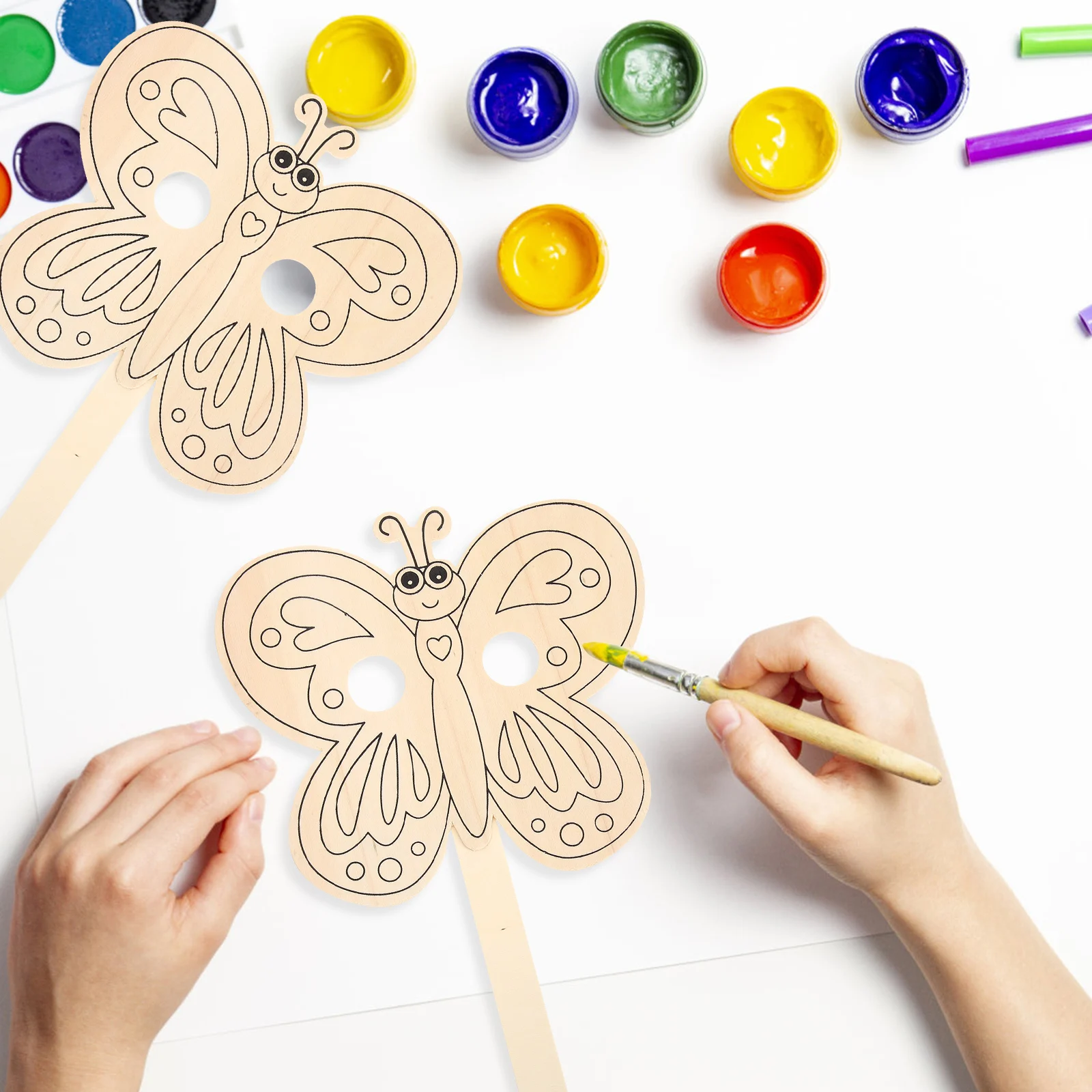 6pcs Kids Diy Graffiti Blank Painting Mask Creative Animal Mask For Halloween Carnival Party Parent-Child Activity Educational 
6pcs Kids Diy Graffiti Blank Painting Mask Creative Animal Mask For Halloween Carnival Party Parent-Child Activity Educational