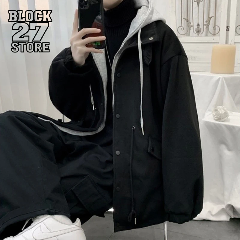 Mens Oversized Hooded Wool Coat Men Dark Style Woolen Jacket Korean High Street Autumn Winter Trendy Loose Fit Casual Fashion
Mens Oversized Hooded Wool Coat Men Dark Style Woolen Jacket Korean High Street Autumn Winter Trendy Loose Fit Casual Fashion