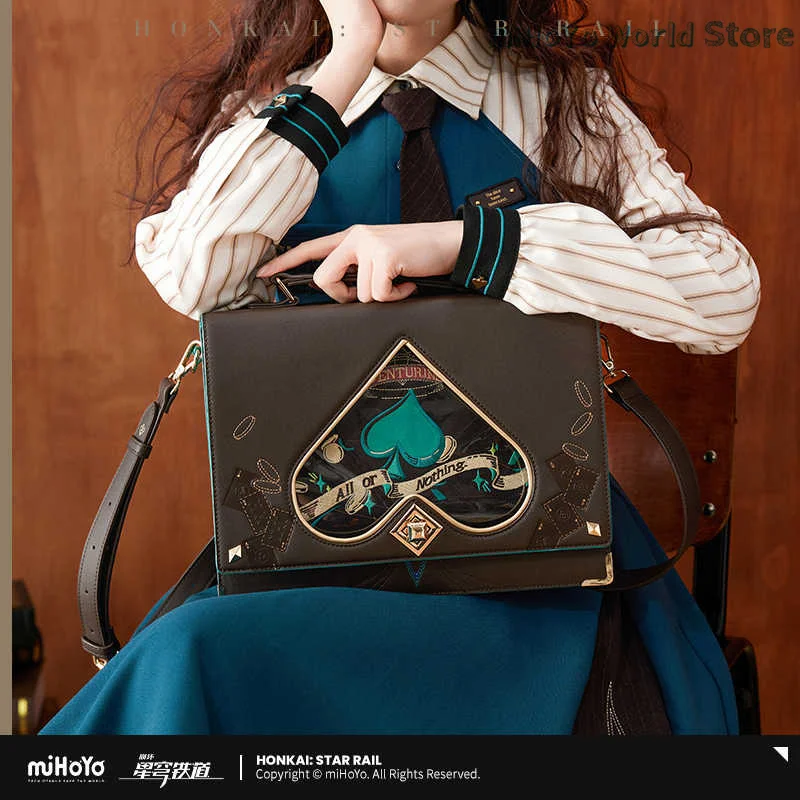 Aventurine Bag MiHoYo Official Original Honkai Star Rail Aventurine Theme Impression Series Bag Doujin Cosplay Shoulder Bag Gift
Aventurine Bag MiHoYo Official Original Honkai Star Rail Aventurine Theme Impression Series Bag Doujin Cosplay Shoulder Bag Gift