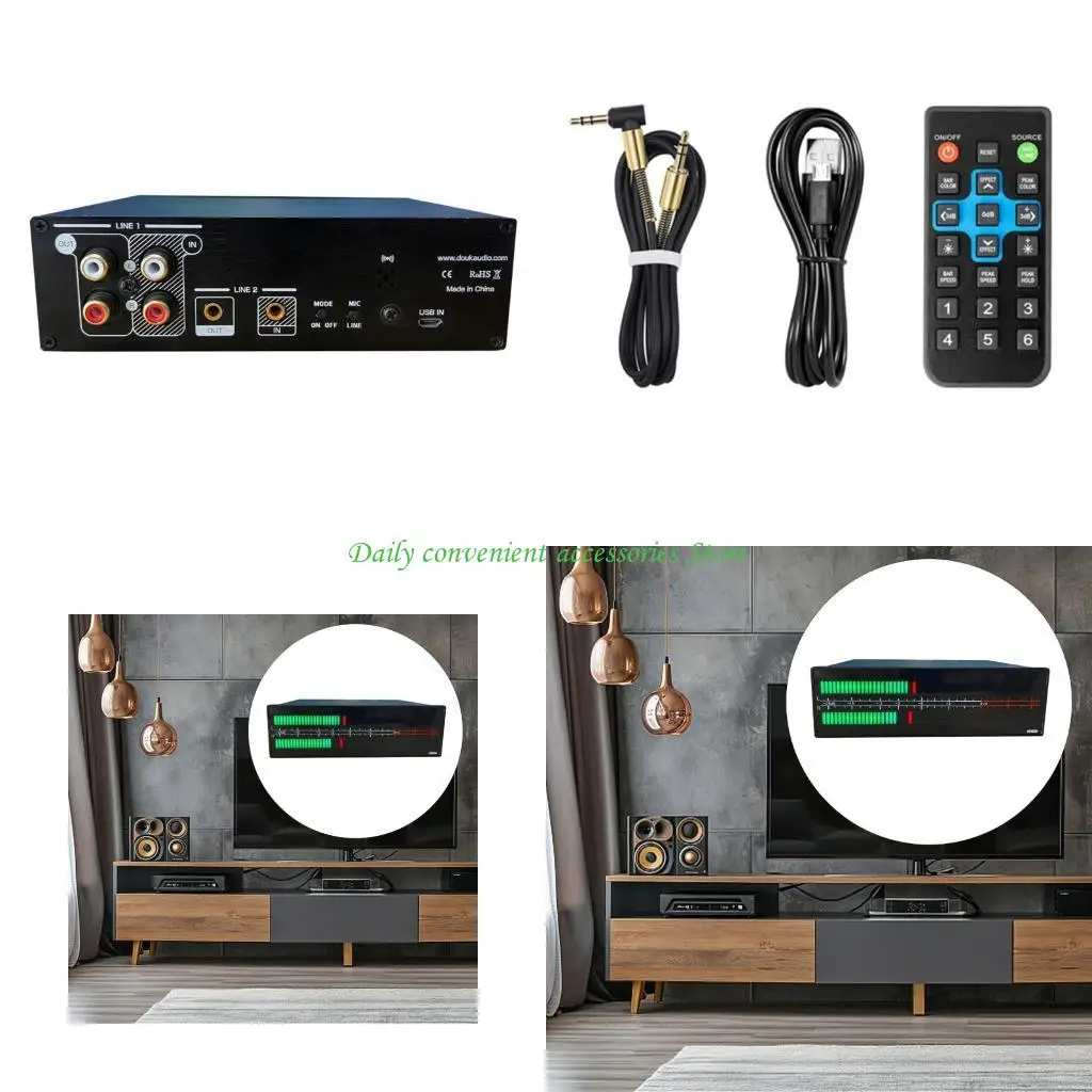 97QB Dynamic Music Spectrum LED Display Auditory Visualization LED Sound Meter Music Spectrum Visualizer
97QB Dynamic Music Spectrum LED Display Auditory Visualization LED Sound Meter Music Spectrum Visualizer