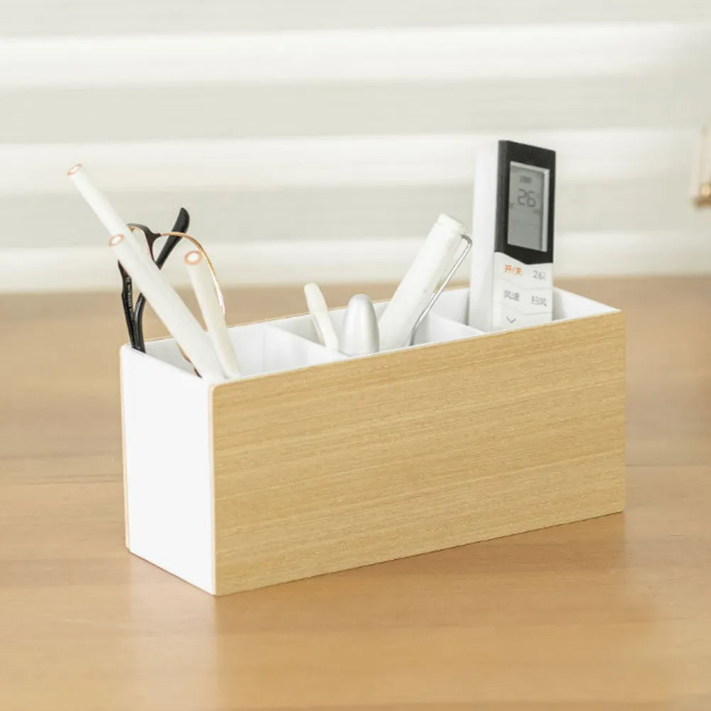 Wooden Desktop Organizer with Multiple Compartments for Pens Makeup Brushes Remote Controls Smartphones and Small Sundries
Wooden Desktop Organizer with Multiple Compartments for Pens Makeup Brushes Remote Controls Smartphones and Small Sundries