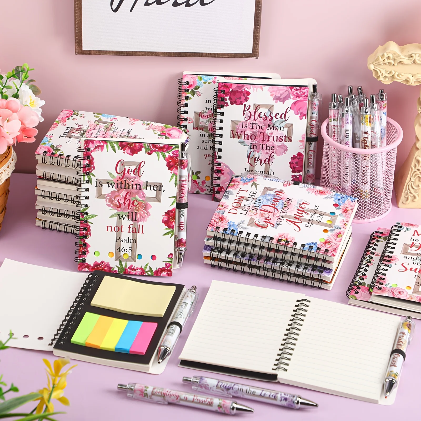 20 Sets Prayer Journal Christian Gifts Bulk for Women ,And Ballpoint Pens Floral Religious Inspirational Church Scripture Gifts
20 Sets Prayer Journal Christian Gifts Bulk for Women ,And Ballpoint Pens Floral Religious Inspirational Church Scripture Gifts