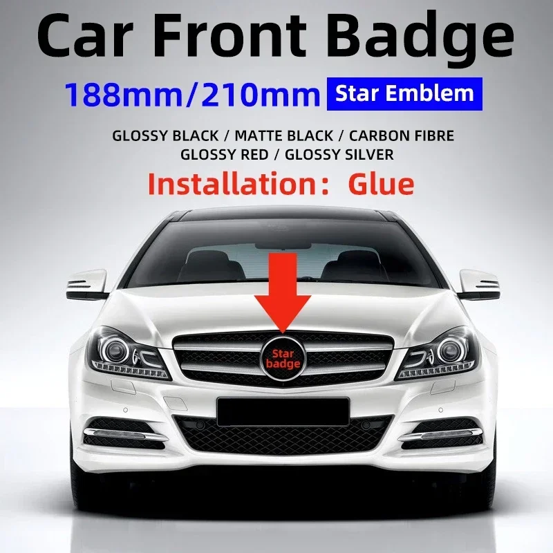 1pcs 188mm 210mm ABS Car Front Grille Badge Decal Cover Emblem For Mercedes Benz A/B/C/E/S Class GLA CLA GLE GLK CLK CLS GLS GLC
1pcs 188mm 210mm ABS Car Front Grille Badge Decal Cover Emblem For Mercedes Benz A/B/C/E/S Class GLA CLA GLE GLK CLK CLS GLS GLC