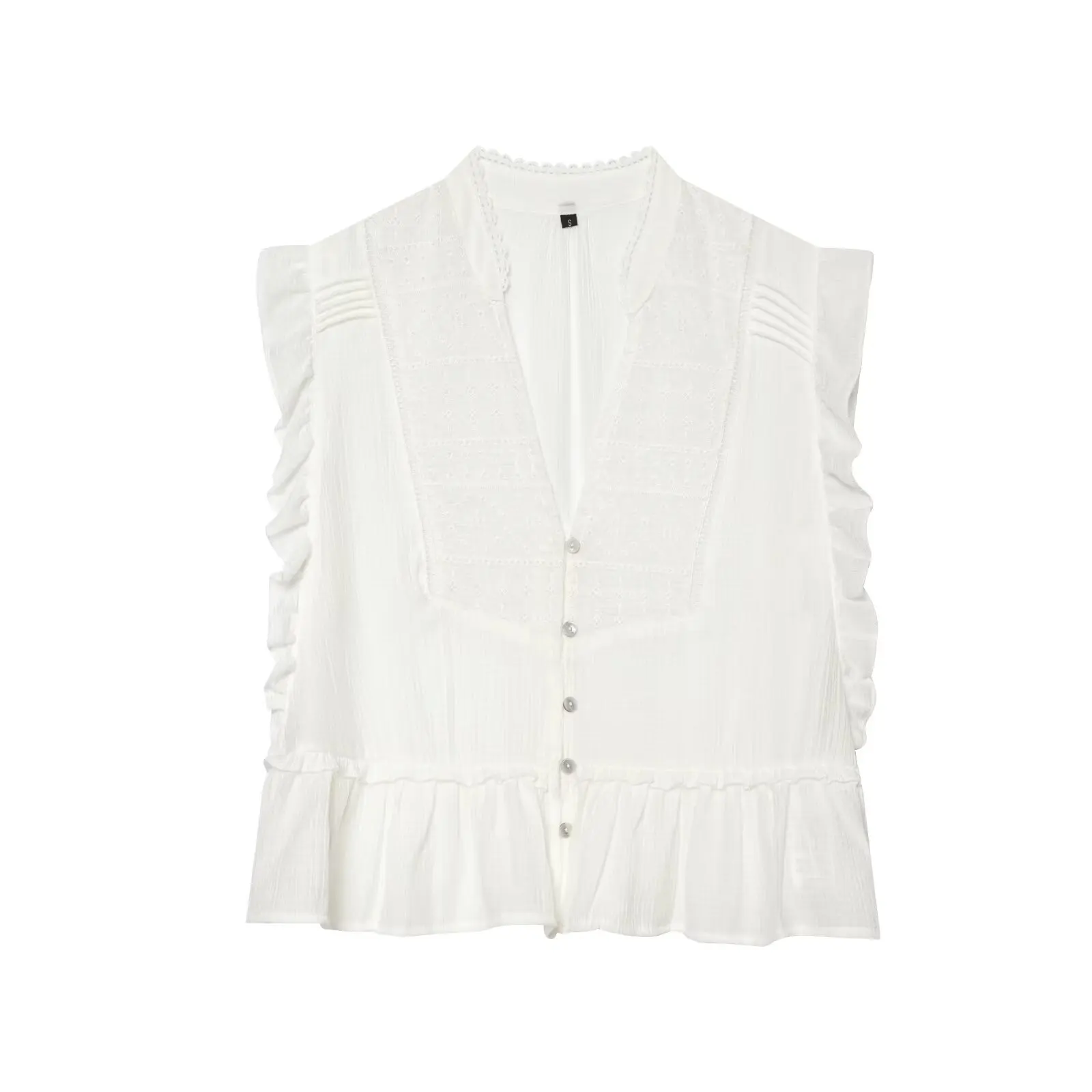 WOMAN 2026 Summer New Fashionable Casual V-neck Single breasted Stacked Embroidered Shirt Retro Women's cardigan Mujer chic Top
WOMAN 2026 Summer New Fashionable Casual V-neck Single breasted Stacked Embroidered Shirt Retro Women's cardigan Mujer chic Top