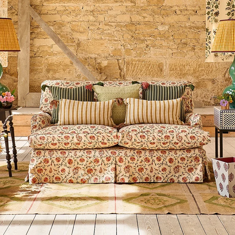 French country fabric sofa living room floral sofa American country oil painting double sofas bedroom straight sofas
French country fabric sofa living room floral sofa American country oil painting double sofas bedroom straight sofas