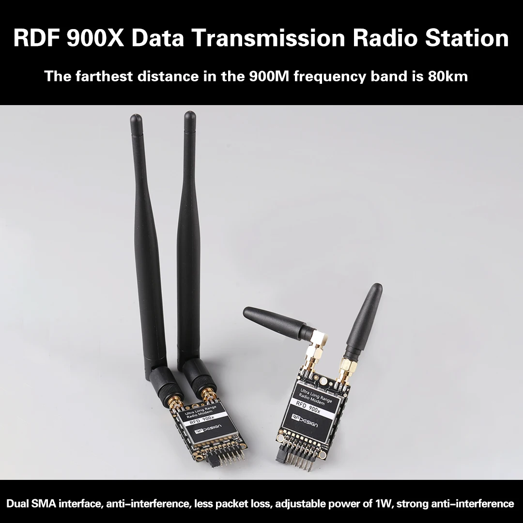 RFD900X High-Frequency Data Transmission Radio Module 40km Long Distance Australian Imported Modem Data Transmission Radio