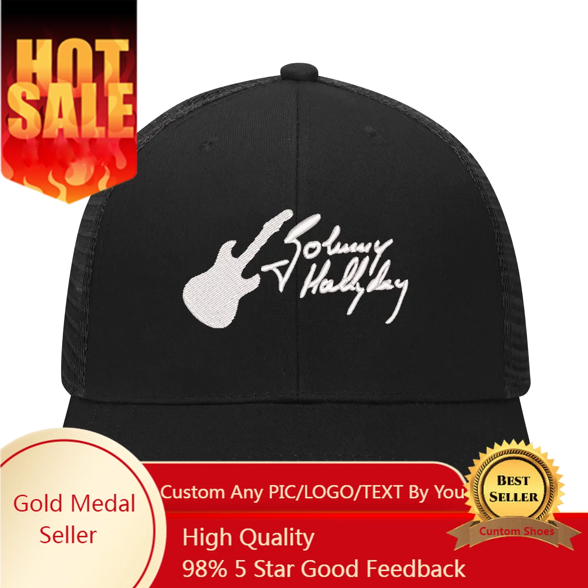 Johnny Hallyday Rock Singer Logo Embroidery Hat Mens Womens Sports Baseball Hats Hip Hop Mesh Cap Summer Custom Caps
Johnny Hallyday Rock Singer Logo Embroidery Hat Mens Womens Sports Baseball Hats Hip Hop Mesh Cap Summer Custom Caps