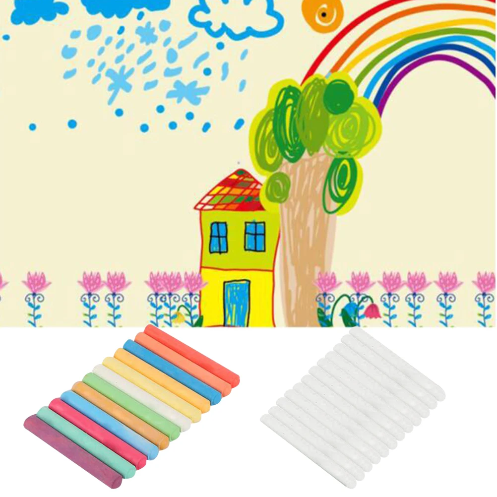 24pcs Dust-Free Chalk Water Soluble Colorful Chalks For Writing Painting Drawing Non-Toxic Kids Art Supplies Water-Based Chalk
24pcs Dust-Free Chalk Water Soluble Colorful Chalks For Writing Painting Drawing Non-Toxic Kids Art Supplies Water-Based Chalk