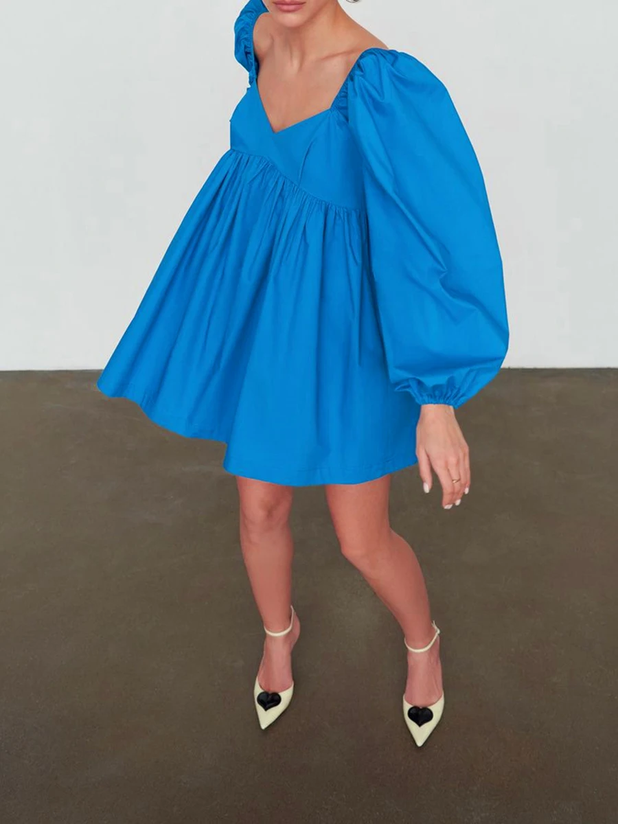 Chic Elegant 2022 New Fashion Women Long Sleeve Dress with Solid Color, Loose Casual Style Pleated Decoration Spring Clothing
Chic Elegant 2022 New Fashion Women Long Sleeve Dress with Solid Color, Loose Casual Style Pleated Decoration Spring Clothing