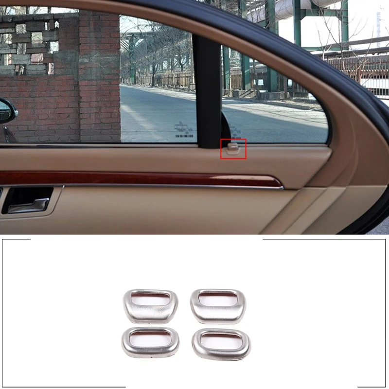For 2006-2013 Mercedes-Benz S-Class W221 Stainless Steel Silver Car Door Safety Lock Cover Sticker Car Interior Accessories
For 2006-2013 Mercedes-Benz S-Class W221 Stainless Steel Silver Car Door Safety Lock Cover Sticker Car Interior Accessories