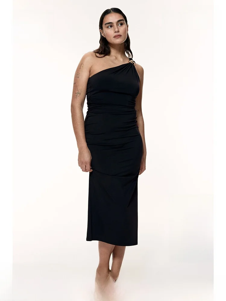 Женское облегающее платье H&M с открытыми плечами, летнее, длинное, без рукавов, из полиэстера и спандекса
Женское облегающее платье H&M с открытыми плечами, летнее, длинное, без рукавов, из полиэстера и спандекса