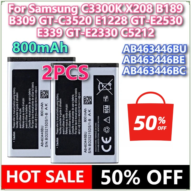 Brand New AB463446BU AB463446BE AB463446BC Battery For Samsung C3300K X208 B189 B309 GT-C3520 E1228 GT-E2530 E339 GT-E2330 C5212
Brand New AB463446BU AB463446BE AB463446BC Battery For Samsung C3300K X208 B189 B309 GT-C3520 E1228 GT-E2530 E339 GT-E2330 C5212