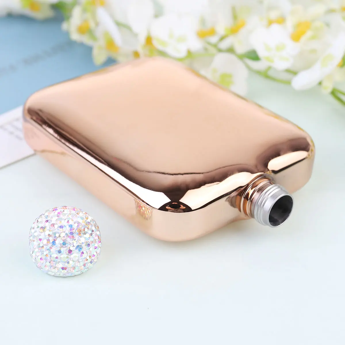Portable Jug Bottle Travel Stainless Steel Pot Full Diamond Small Flagon Women Miss
Portable Jug Bottle Travel Stainless Steel Pot Full Diamond Small Flagon Women Miss