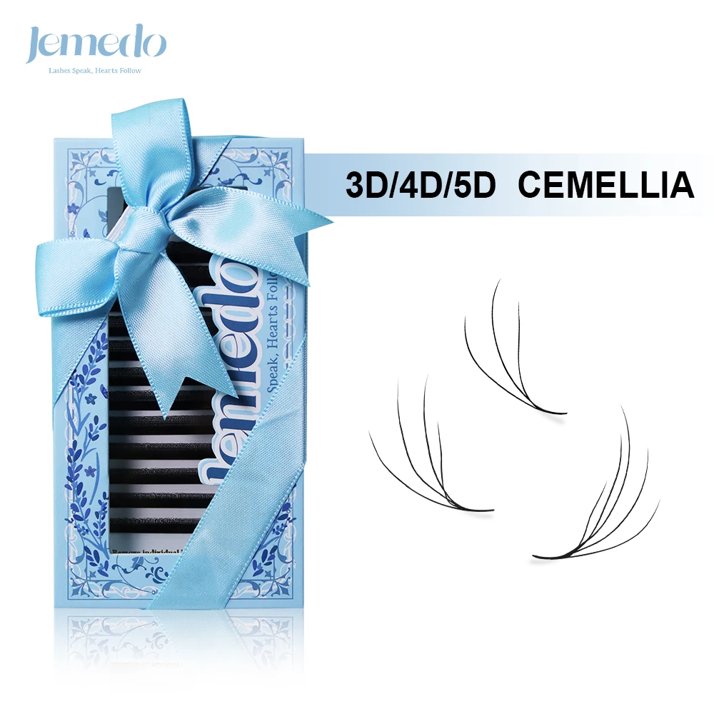 JEMEDO 3D/4D/5D Cemellia Eyelash Extension C/D/M Curl Lash Extensions W-Shape Cemellia Premade Volume Fans For Beauty Makeup
JEMEDO 3D/4D/5D Cemellia Eyelash Extension C/D/M Curl Lash Extensions W-Shape Cemellia Premade Volume Fans For Beauty Makeup
