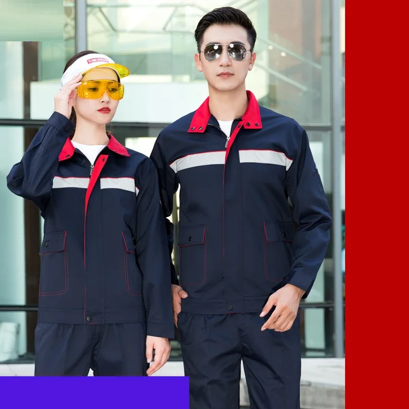 Anti Static Work Suit Set For Men Spring Autumn Long Sleeve Chemical Gas Station Reflective Stripe Safety Working Uniforms Labor
Anti Static Work Suit Set For Men Spring Autumn Long Sleeve Chemical Gas Station Reflective Stripe Safety Working Uniforms Labor