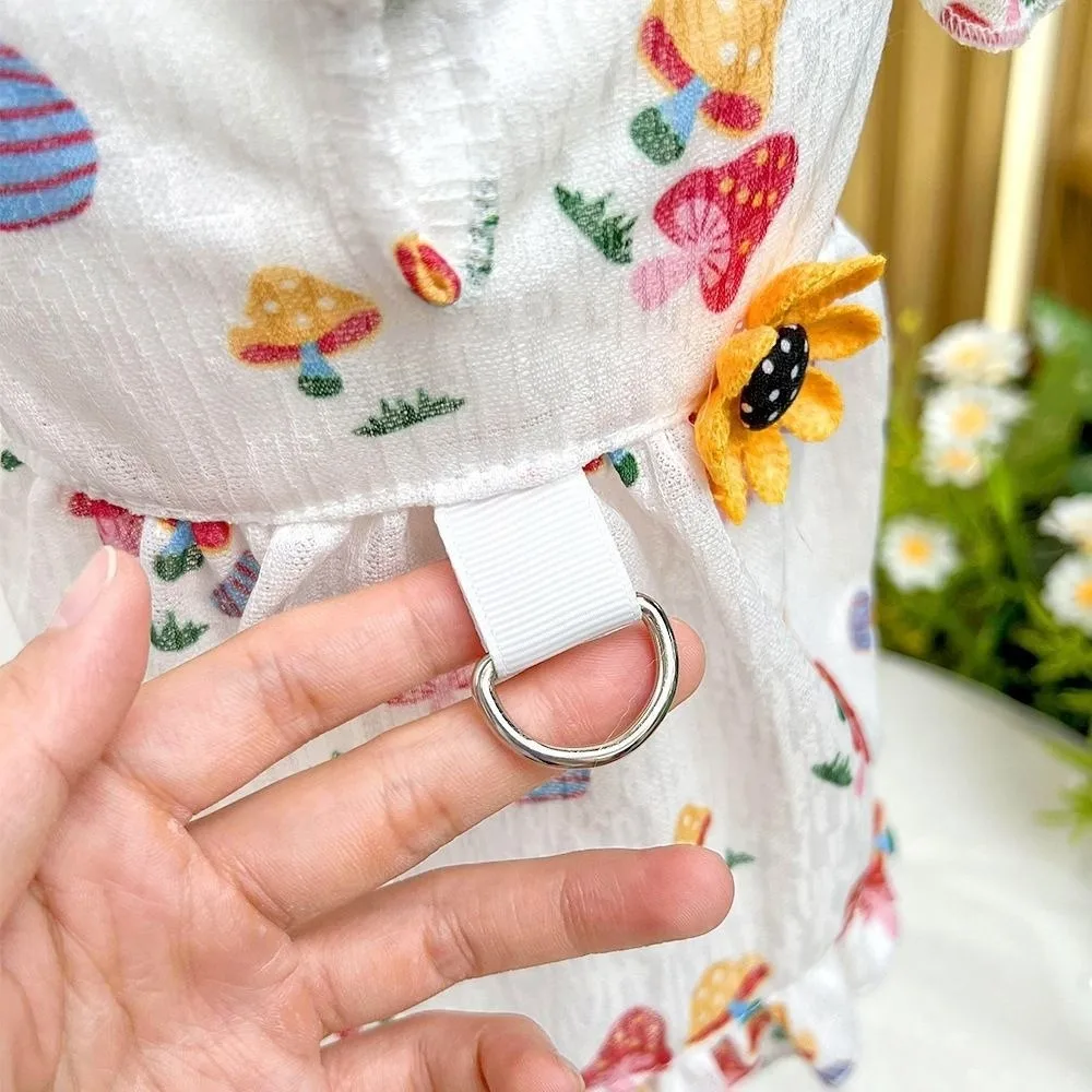 Thin Breathable Dog Love Printed Skirt Flutter Sleeve Cooling Skirt Dog Princess Dresses Mushroom Pattern Dog Clothing
Thin Breathable Dog Love Printed Skirt Flutter Sleeve Cooling Skirt Dog Princess Dresses Mushroom Pattern Dog Clothing