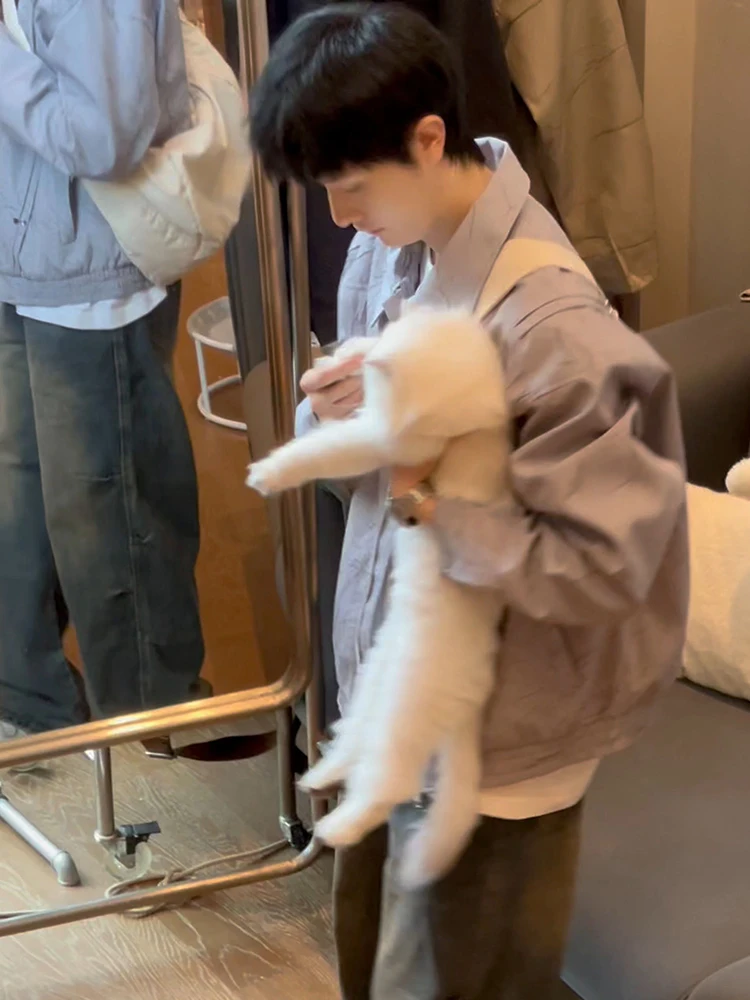 Military een Folded Rivet Men's Jaet Spring Autumn Harington Collar Motorcycle ort Baseball Sle Loose Fit Breathable
Military een Folded Rivet Men's Jaet Spring Autumn Harington Collar Motorcycle ort Baseball Sle Loose Fit Breathable