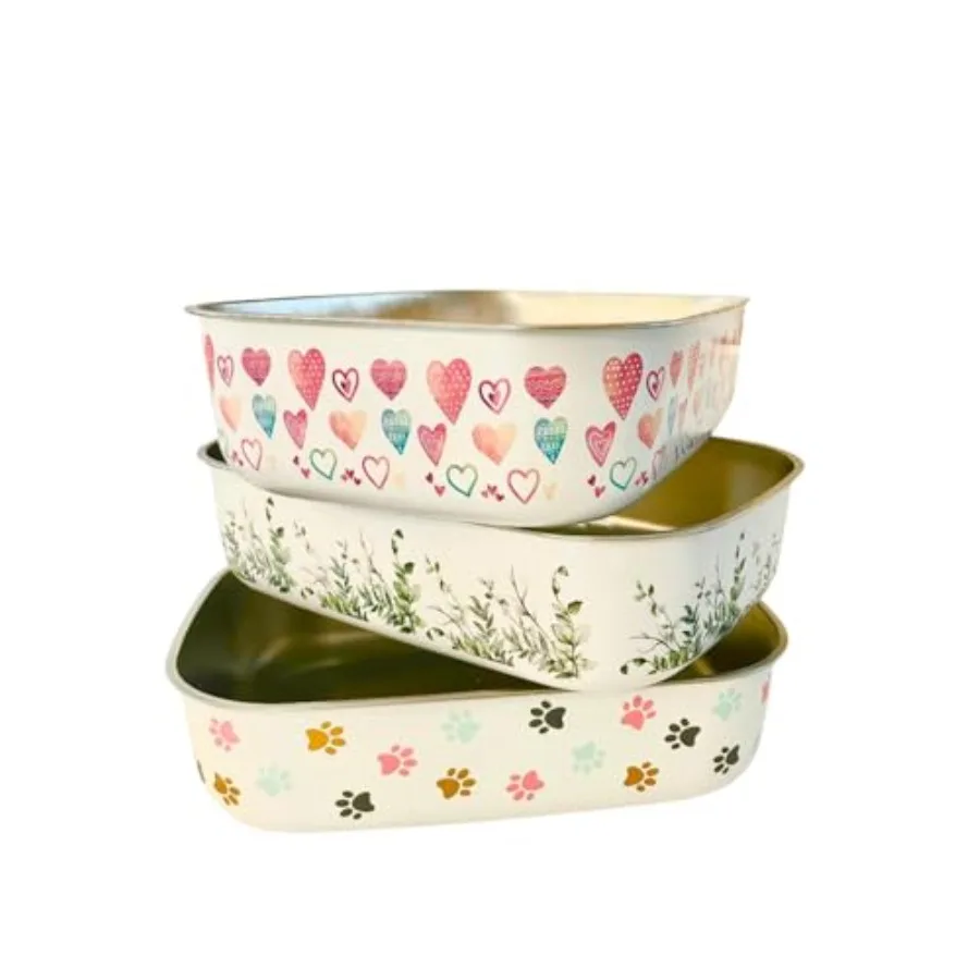 *Exclusive* Decorative Pretty Pattern Hand-Painted Stainless Steel Cat Litter Box Extra-Large with Metal Scoop 23" x 16.5" x 6
*Exclusive* Decorative Pretty Pattern Hand-Painted Stainless Steel Cat Litter Box Extra-Large with Metal Scoop 23" x 16.5" x 6