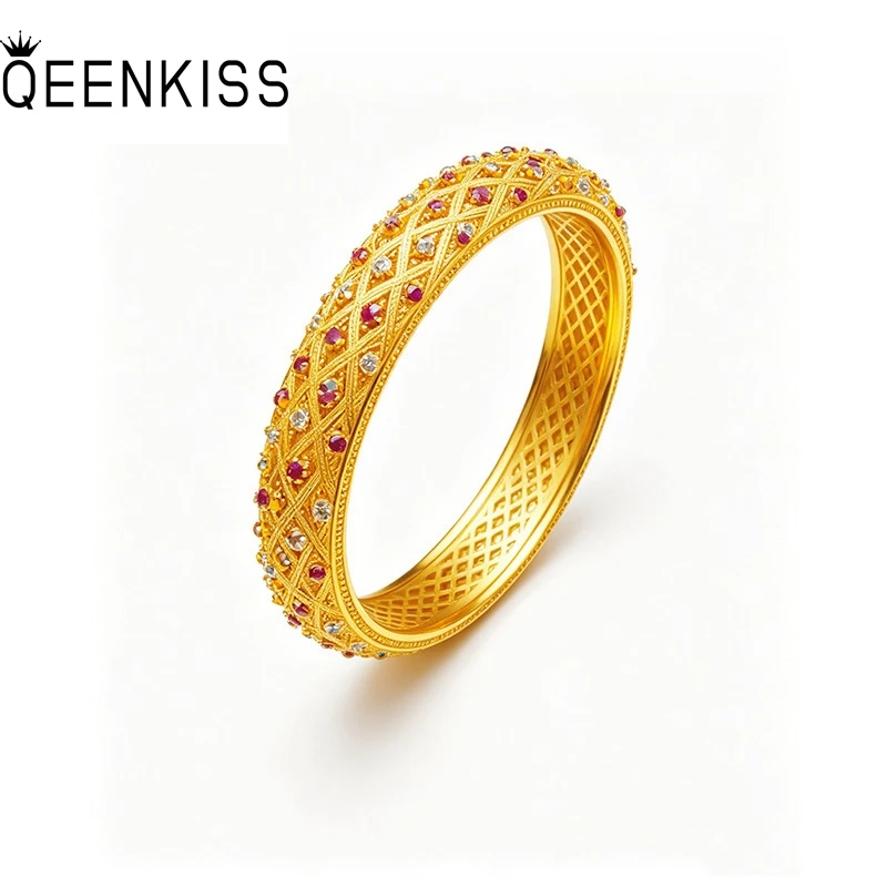 QEENKISS 24KT Gold Vintage Shiny Bangle Bracelets For Women Wedding Party Birthday Christmas Bride Mother Girl Lady Gifts BT5391
QEENKISS 24KT Gold Vintage Shiny Bangle Bracelets For Women Wedding Party Birthday Christmas Bride Mother Girl Lady Gifts BT5391