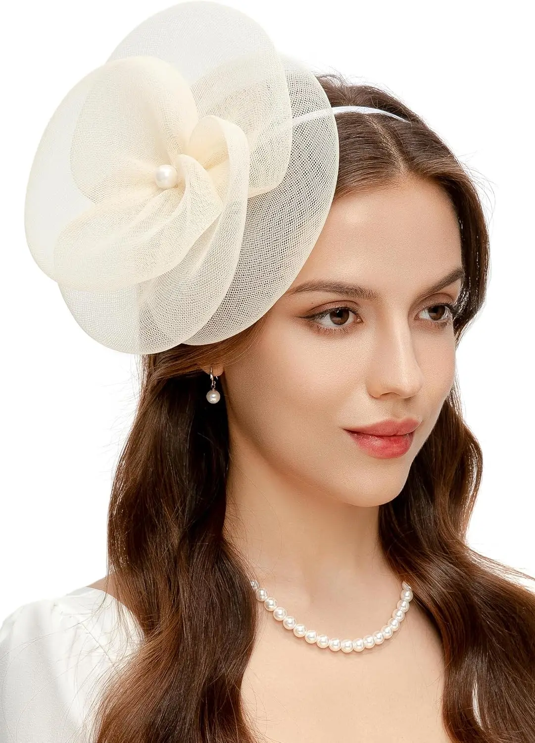 Elegant Fascinator Hat for Women with Hair Clip for Tea Party Derby Wedding
Elegant Fascinator Hat for Women with Hair Clip for Tea Party Derby Wedding