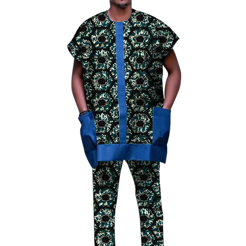 Африканский топ Couture Dashiki + брюки с эластичной резинкой на талии, мужской комплект с принтом, традиционный праздничный наряд с нашивками, оригинальный дизайн на заказ
Африканский топ Couture Dashiki + брюки с эластичной резинкой на талии, мужской комплект с принтом, традиционный праздничный наряд с нашивками, оригинальный дизайн на заказ