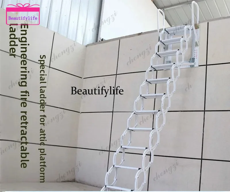 A55 Ltt wall-mounted telescopic staircase duplex folding thickened indoor and outdoor fire ladder
A55 Ltt wall-mounted telescopic staircase duplex folding thickened indoor and outdoor fire ladder