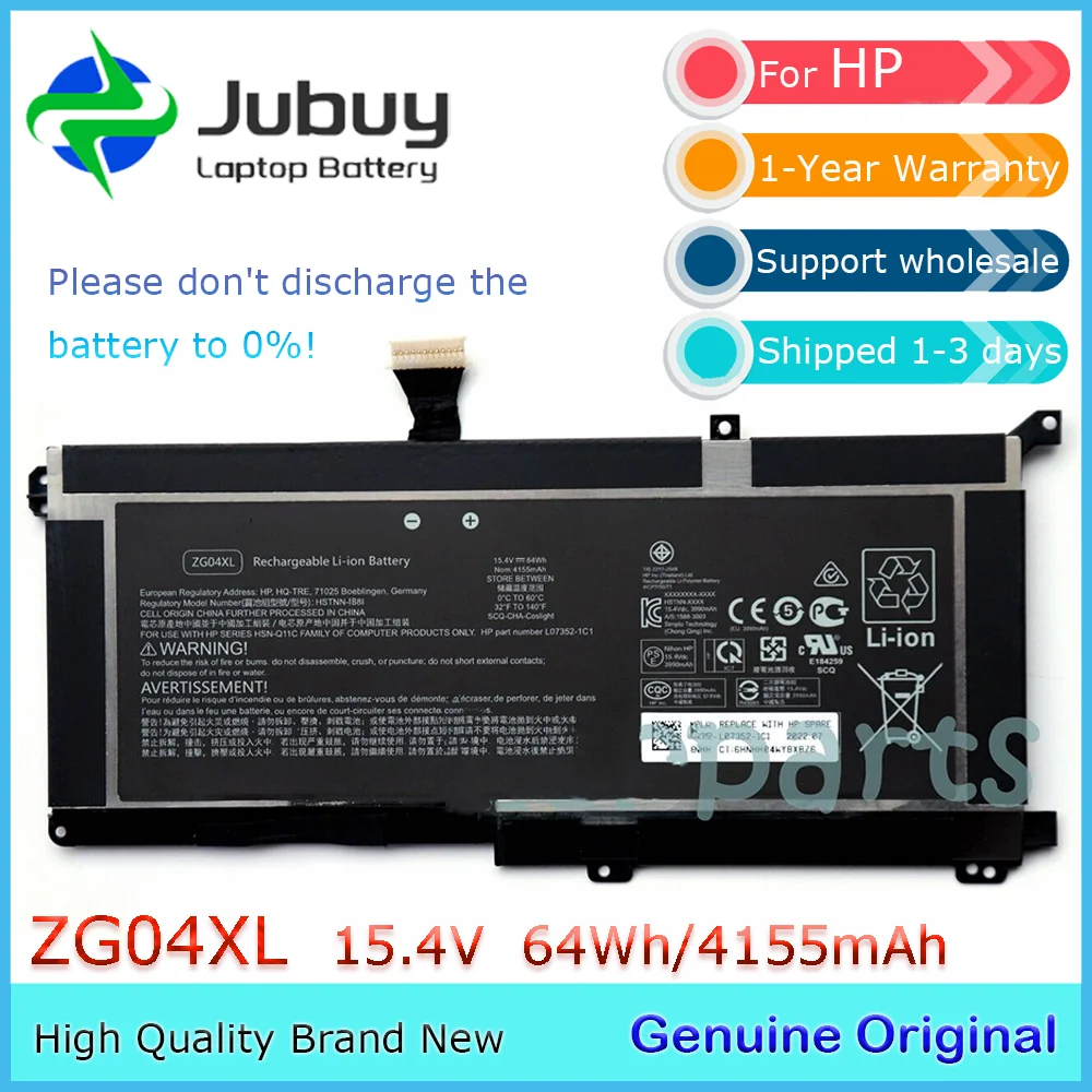 ZG04XL 15,4 В 64 Втч оригинальный аккумулятор для ноутбука HP EliteBook 1050 G1 HSTNN-IB8I L07045-855 L07046-855
ZG04XL 15,4 В 64 Втч оригинальный аккумулятор для ноутбука HP EliteBook 1050 G1 HSTNN-IB8I L07045-855 L07046-855