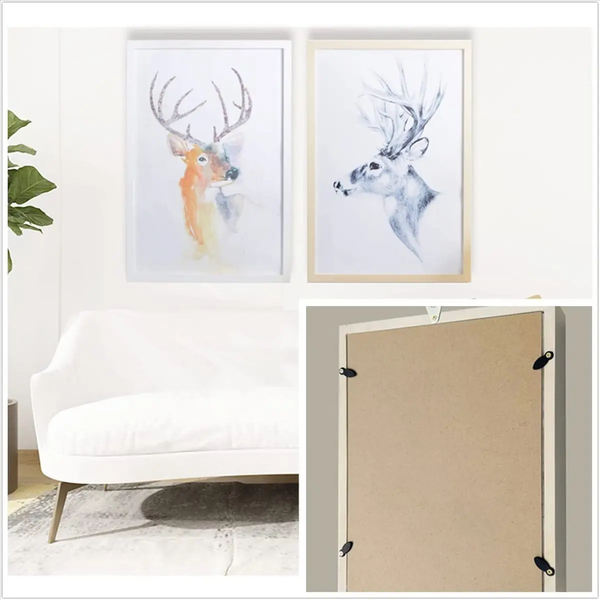 NOCM 100Pcs DIY Rotating Buttons Photo Frame Hooks Picture Frame Accessories Crafts Photo Frame Buckle Black with Screws
NOCM 100Pcs DIY Rotating Buttons Photo Frame Hooks Picture Frame Accessories Crafts Photo Frame Buckle Black with Screws