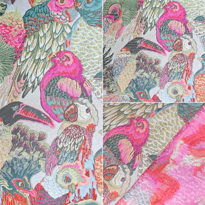 1 метр вышитой жаккардовой ткани с птичьим узором, текстурированный материал для зимней моды, дизайнерский, для рукоделия, платьев, пальто, ципао
1 метр вышитой жаккардовой ткани с птичьим узором, текстурированный материал для зимней моды, дизайнерский, для рукоделия, платьев, пальто, ципао