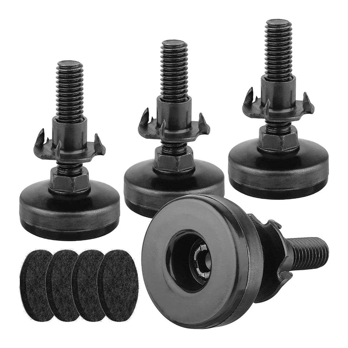 4Pcs Furniture Levelers Heavy Duty Furniture Leveling Feet Adjustable Leg Levelers for Cabinets Tables Chairs Raiser
4Pcs Furniture Levelers Heavy Duty Furniture Leveling Feet Adjustable Leg Levelers for Cabinets Tables Chairs Raiser