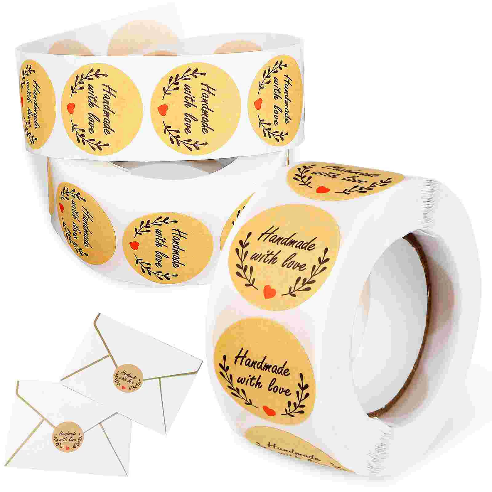 2 Rolls Kraft Paper Stickers Mason Jars Handmade Seal for Packaging Crafts Sealing Gifts Baking with Love Labels Round
2 Rolls Kraft Paper Stickers Mason Jars Handmade Seal for Packaging Crafts Sealing Gifts Baking with Love Labels Round