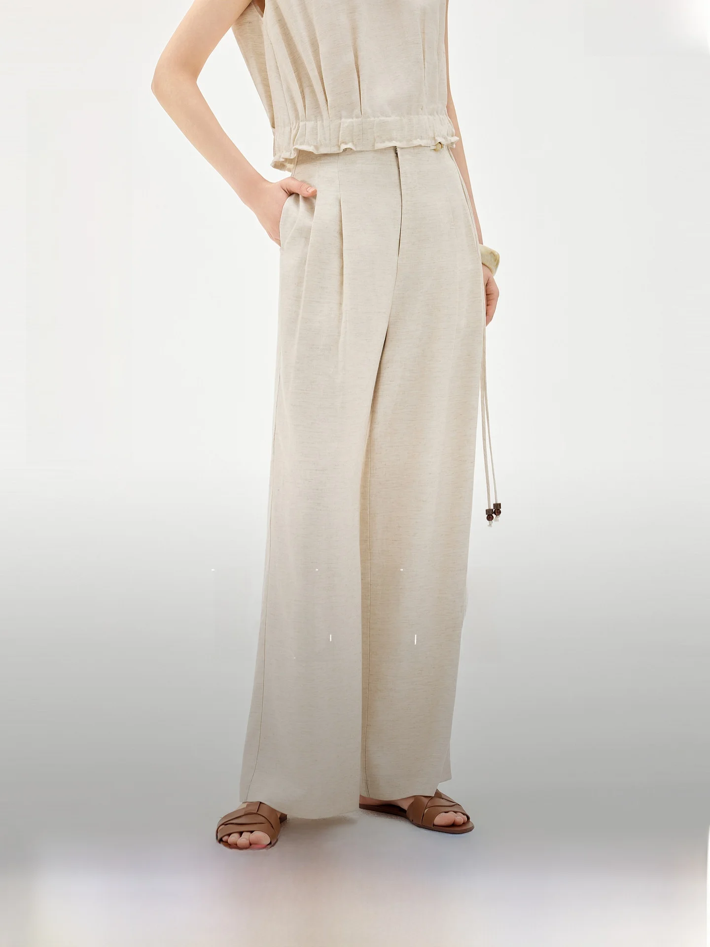 ELLE Commuter Style Linen Wide Leg Casual Pants Women's Summer New Advanced Sense Lyocell Loose Fit Natural Waist
ELLE Commuter Style Linen Wide Leg Casual Pants Women's Summer New Advanced Sense Lyocell Loose Fit Natural Waist