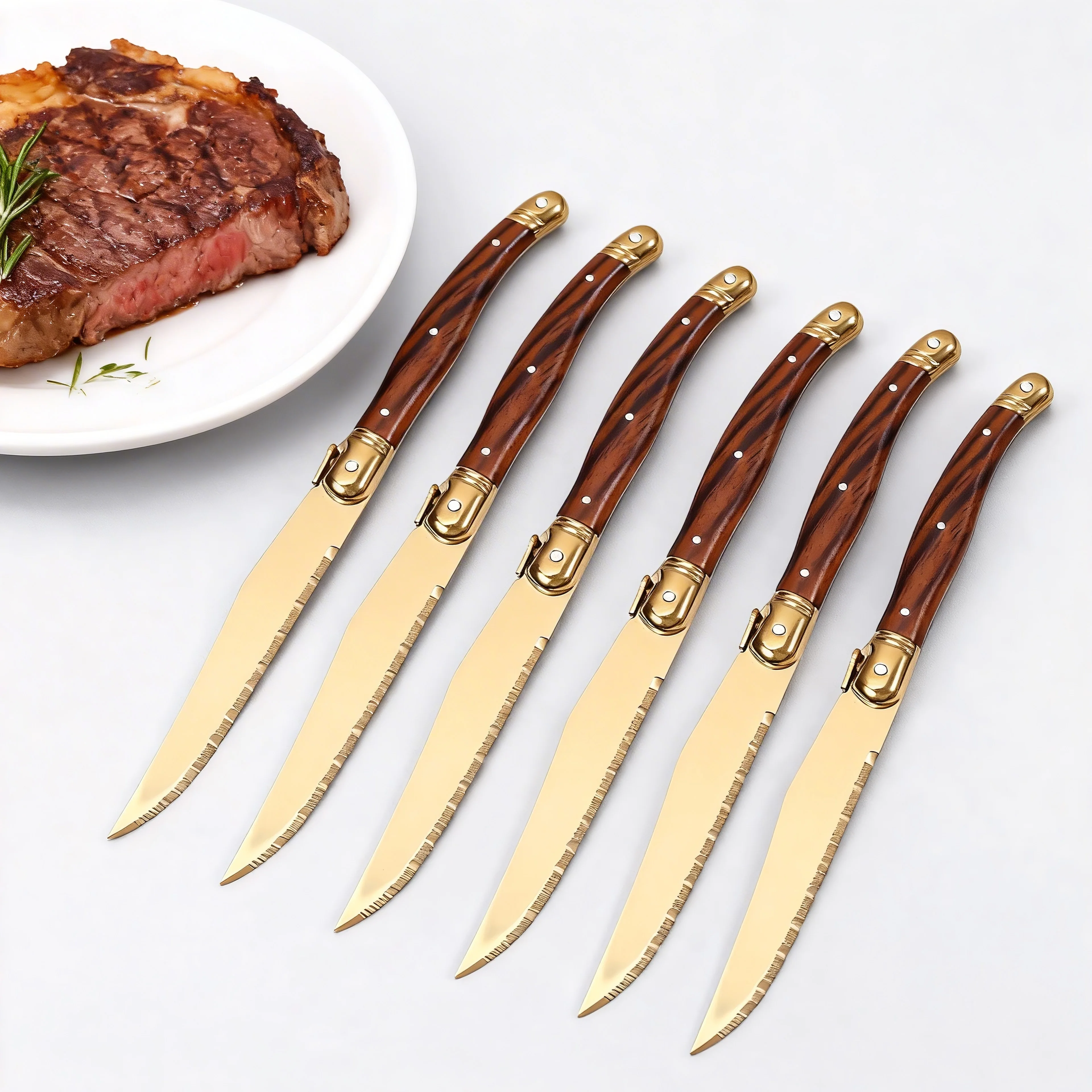 Jaswehome 24Pcs Gold Stainless Steel Dinnerware Set ABS Plastic Handle Steak Knives Steak Forks Soup Dessert Spoons Tableware
Jaswehome 24Pcs Gold Stainless Steel Dinnerware Set ABS Plastic Handle Steak Knives Steak Forks Soup Dessert Spoons Tableware