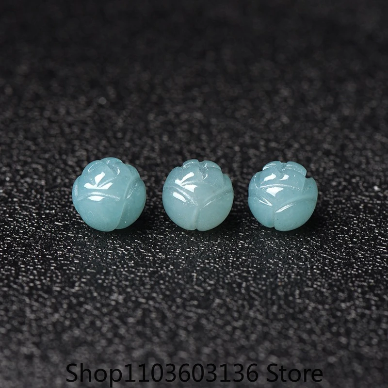 10PC Natural Jade Emerald Blue Water Lotus Pearl 8-12mm Beads Accessories DIY Bangle Earring Charm Jewellery Luck Amulet
10PC Natural Jade Emerald Blue Water Lotus Pearl 8-12mm Beads Accessories DIY Bangle Earring Charm Jewellery Luck Amulet
