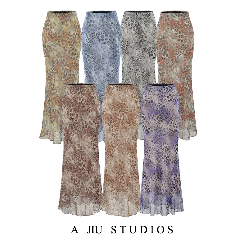 Gold Threaded Leopard Print Fish Tail Half Skirt High Waist Long Sexy Bodycon Summer Skirt for Women Polyester Fiber Skirt
Gold Threaded Leopard Print Fish Tail Half Skirt High Waist Long Sexy Bodycon Summer Skirt for Women Polyester Fiber Skirt