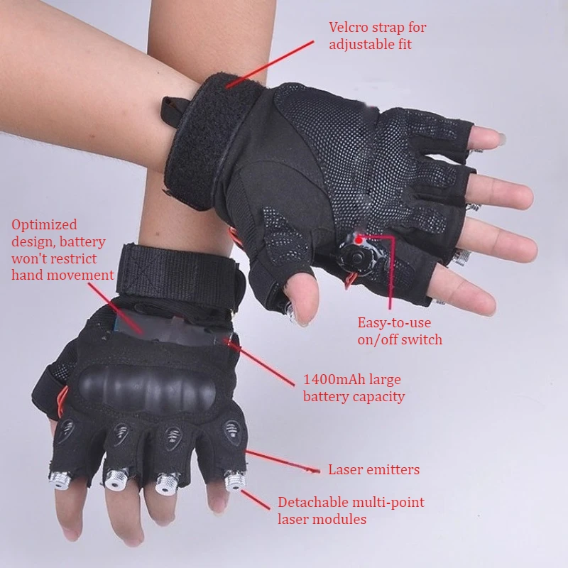 LED Laser Gloves Light Up Gloves for DJ Club Party Stage Performance Props
LED Laser Gloves Light Up Gloves for DJ Club Party Stage Performance Props