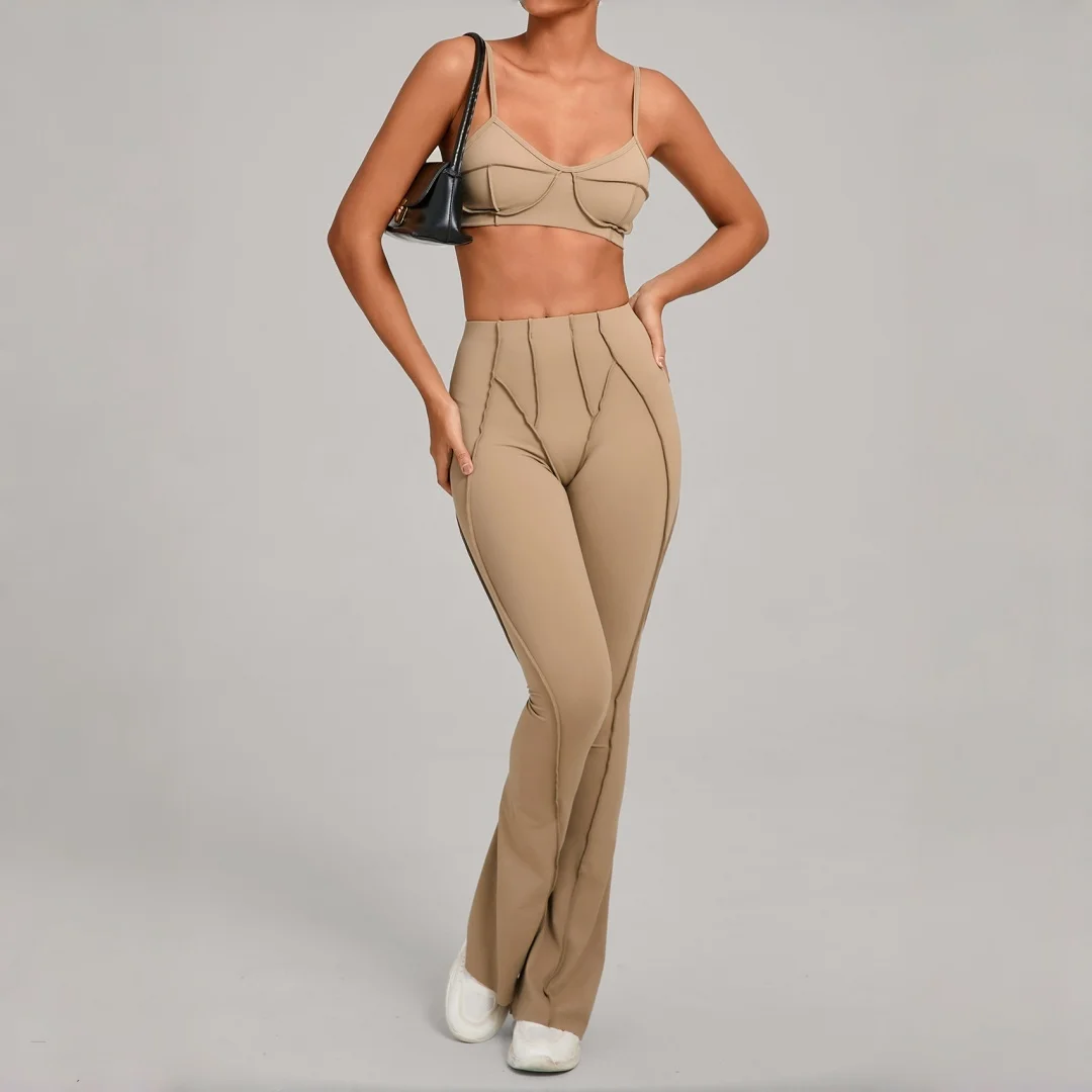 New Women's High Waist Hip Lift Yoga Suit Tight Brushed Sports Bra Pants Sportswear Running Workout Clothing Gym Fitness 2pc Set
New Women's High Waist Hip Lift Yoga Suit Tight Brushed Sports Bra Pants Sportswear Running Workout Clothing Gym Fitness 2pc Set