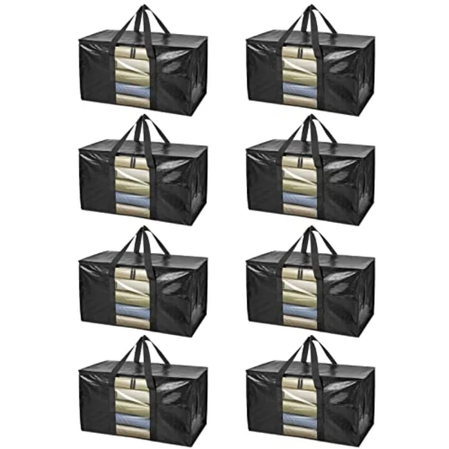Oversized Moving Bags with Reinforced Handles Heavy-Duty Storage Tote Moving Supplies for Packaging Camping w/Window
Oversized Moving Bags with Reinforced Handles Heavy-Duty Storage Tote Moving Supplies for Packaging Camping w/Window