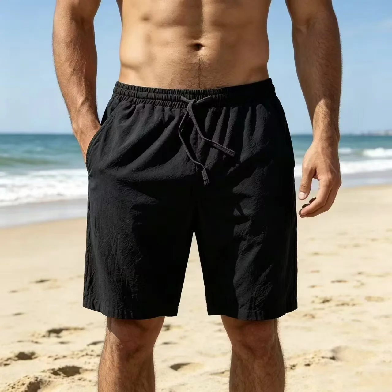 Summer New Men's Shorts Lightweight Breathable Casual Short Pants Cotton Linen Simple Style Daily Sweatpants Short Trousers
Summer New Men's Shorts Lightweight Breathable Casual Short Pants Cotton Linen Simple Style Daily Sweatpants Short Trousers