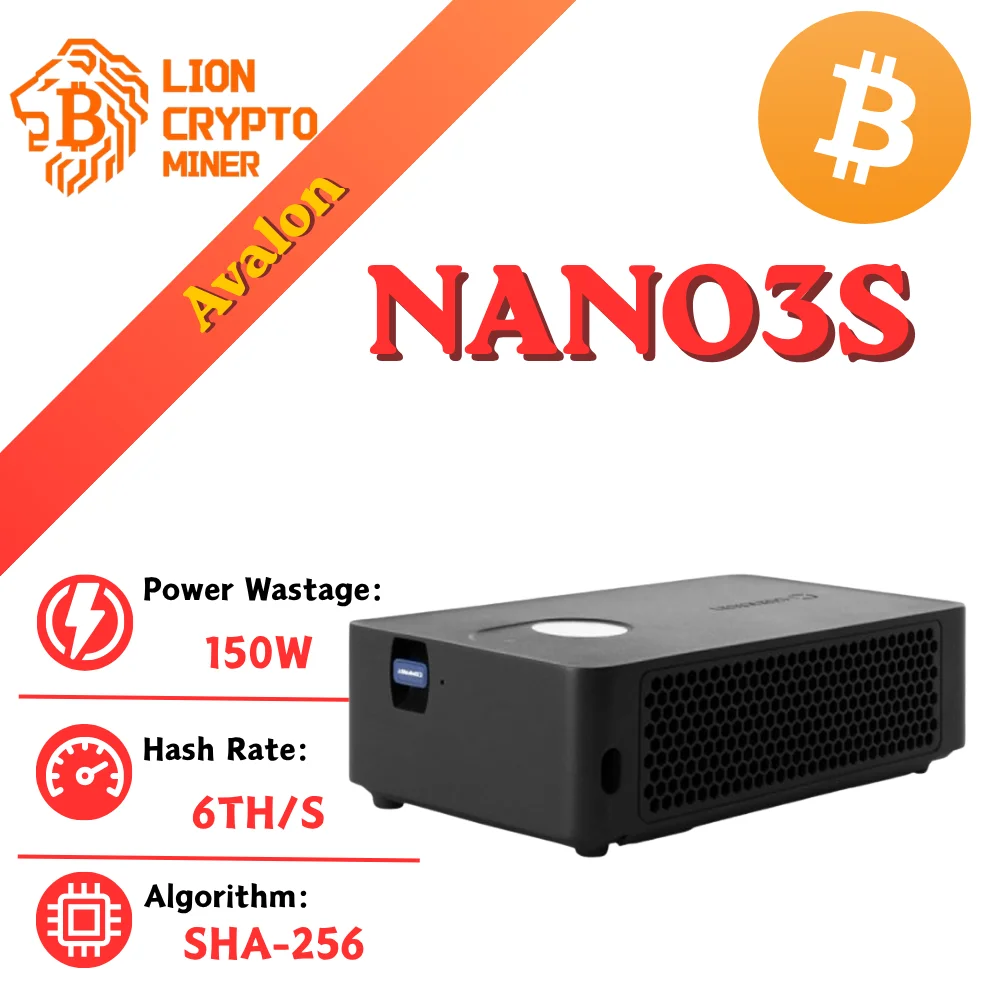 New Avalon Nano 3S Brand New Product Global Premiere 6TH/S 140W Miner Home miner
New Avalon Nano 3S Brand New Product Global Premiere 6TH/S 140W Miner Home miner