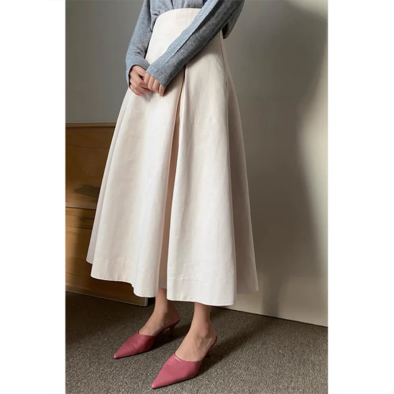 New Arrival Women's Pleated High-Waist A-Line Commuter Midi Skirt
New Arrival Women's Pleated High-Waist A-Line Commuter Midi Skirt