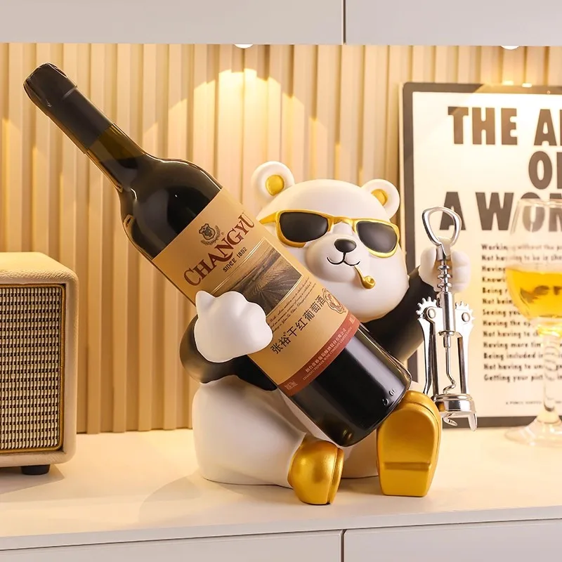 Violent bear, light luxury, high-end red wine rack, wine cabinet decoration, modern living room, TV, dining cabinet, home decora
Violent bear, light luxury, high-end red wine rack, wine cabinet decoration, modern living room, TV, dining cabinet, home decora