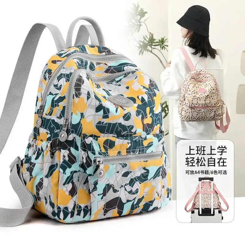 Letter Print Ultra-light Casual Small Double Shoulder Bags Newest Cute Women's Backpack Korean Style Simple Nylon Commuter Bag
Letter Print Ultra-light Casual Small Double Shoulder Bags Newest Cute Women's Backpack Korean Style Simple Nylon Commuter Bag