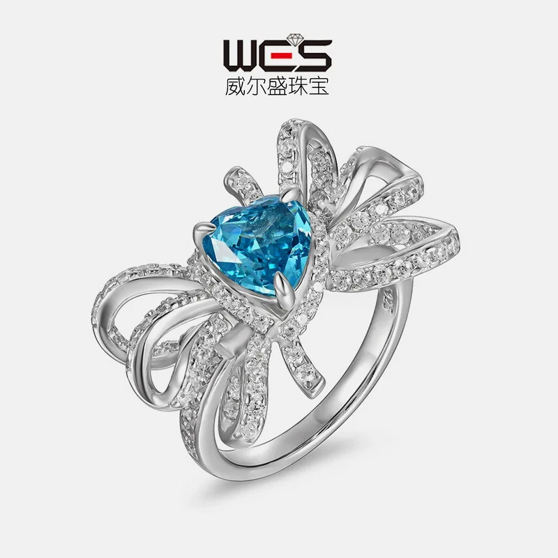 18K Gold Inlaid with Colorful Baby Stones PT950 Platinum Moissanite Ring Sweet Bow Heart-shaped Ring
18K Gold Inlaid with Colorful Baby Stones PT950 Platinum Moissanite Ring Sweet Bow Heart-shaped Ring