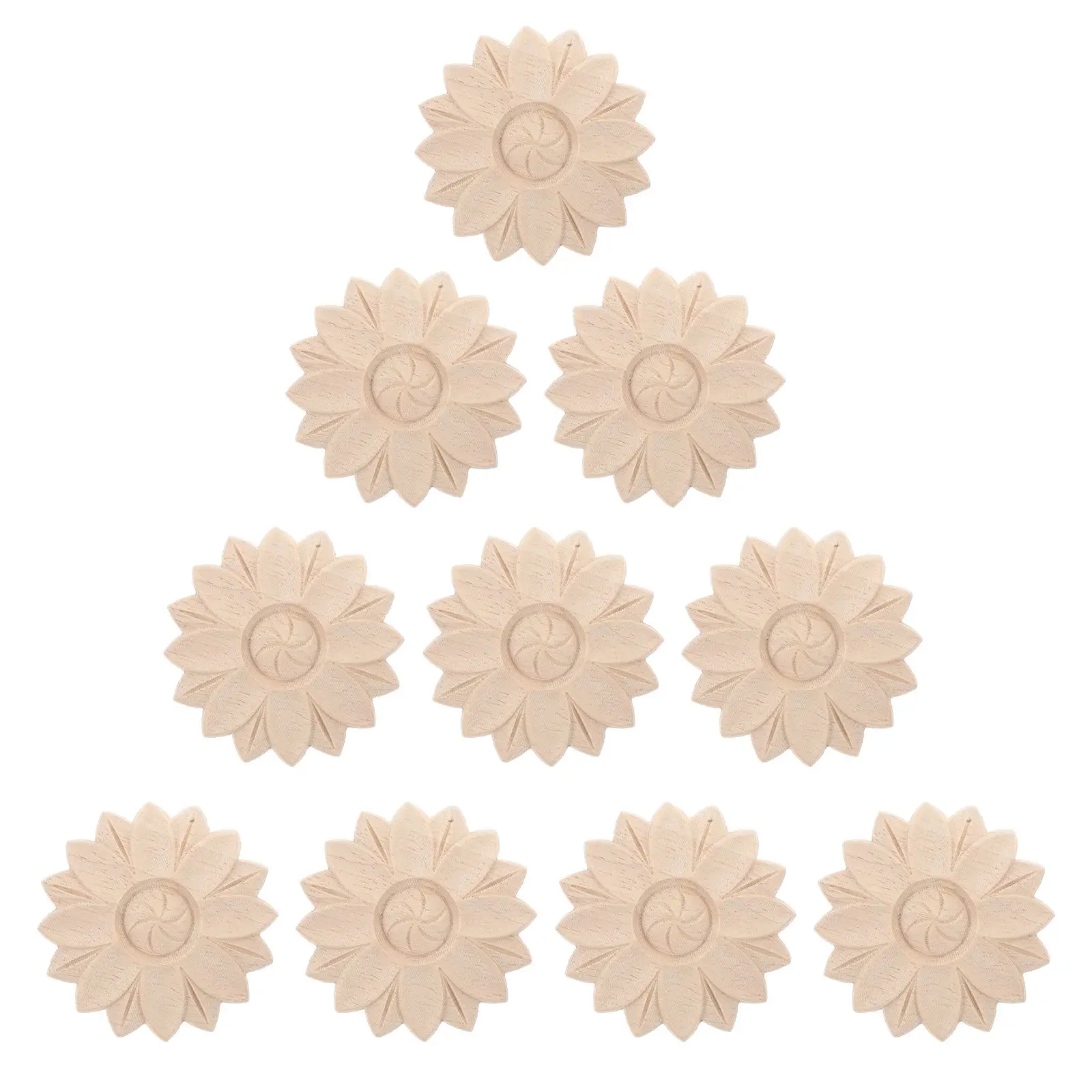 10 Pcs Solid Wood Decals Flower Carvings Vintage Decor European Style Furniture Carved Onlay Applique Wooden Unfinished
10 Pcs Solid Wood Decals Flower Carvings Vintage Decor European Style Furniture Carved Onlay Applique Wooden Unfinished