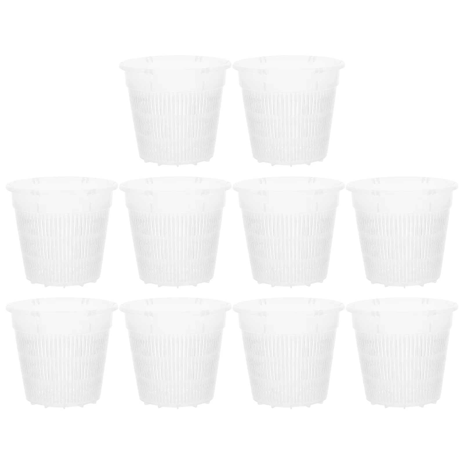 10 Pcs Flowerpot Cost-effective Multipurpose Planting Pots Orchid Container Delicate Office Plastic Decoration
10 Pcs Flowerpot Cost-effective Multipurpose Planting Pots Orchid Container Delicate Office Plastic Decoration