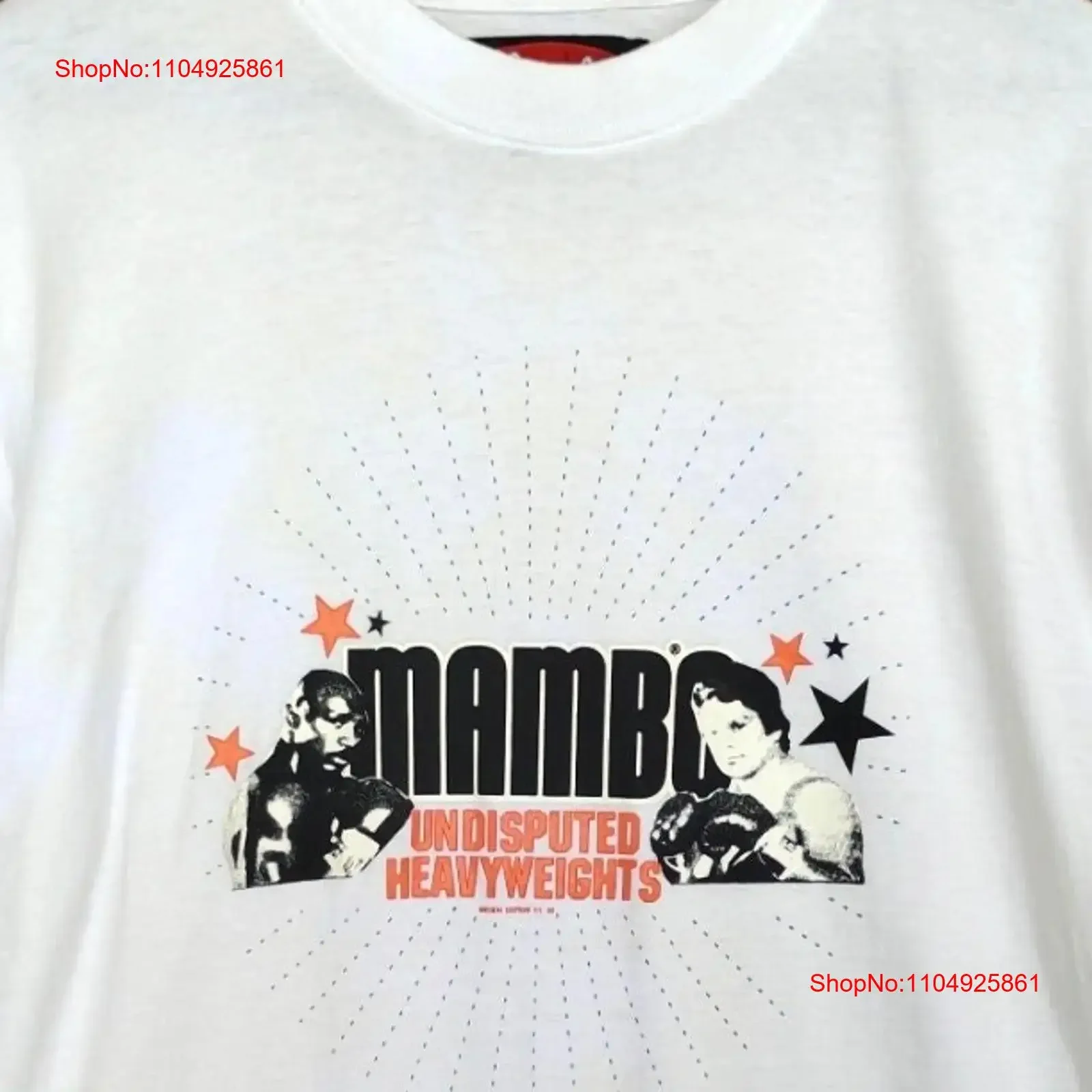 Vintage 90s MAMBO Undisputed Heavyweights Oversized T Shirt 1999 s Art Lennox Lewis VS Evander Holyfield Size vintage Washed
Vintage 90s MAMBO Undisputed Heavyweights Oversized T Shirt 1999 s Art Lennox Lewis VS Evander Holyfield Size vintage Washed