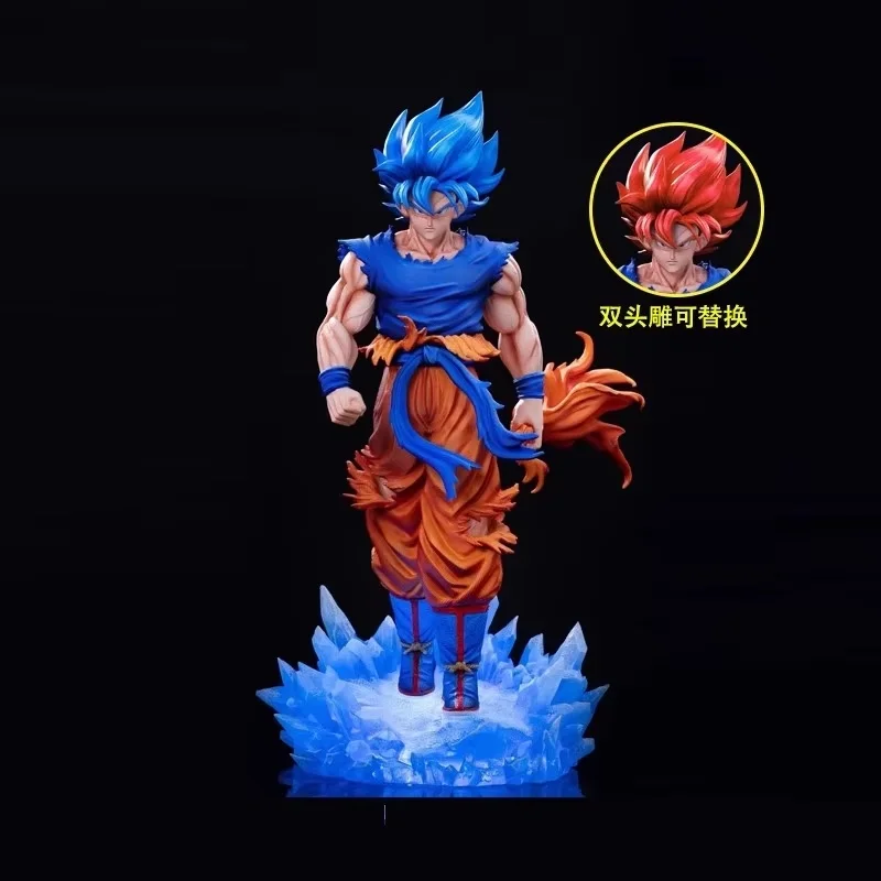 Dragon Ball Son Goku Luminous Anime Figure PVC Model with Two Heads Blue Goku Statuette Collection Decoration Doll Toy
Dragon Ball Son Goku Luminous Anime Figure PVC Model with Two Heads Blue Goku Statuette Collection Decoration Doll Toy