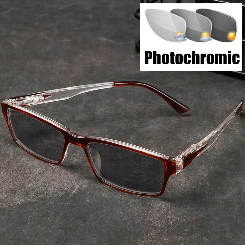 Outdoor Photchromic Anti-UV Sunglasses Fashion Square Frame Far Sight Presbyopia Eyeglasses Prescription Reading Eyewear
Outdoor Photchromic Anti-UV Sunglasses Fashion Square Frame Far Sight Presbyopia Eyeglasses Prescription Reading Eyewear