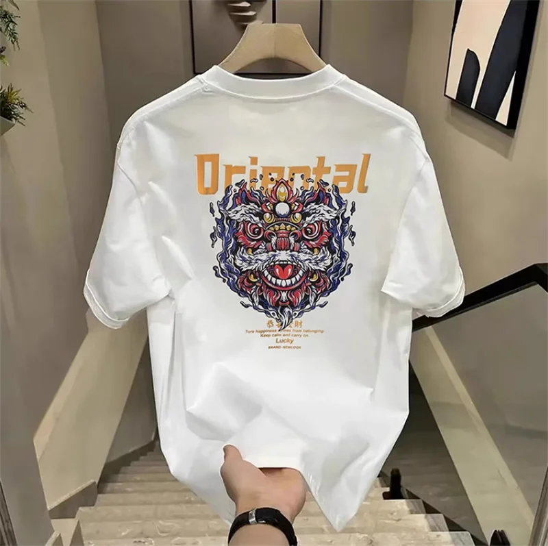 Brand Tailored ort Sve T-irt ex Loose Fit Cotton Summer Casual Print round Ne Top Trendy Streetwear Sle
Brand Tailored ort Sve T-irt ex Loose Fit Cotton Summer Casual Print round Ne Top Trendy Streetwear Sle